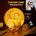 Lámpara de Luna 3D — 16 Colores con Control Táctil