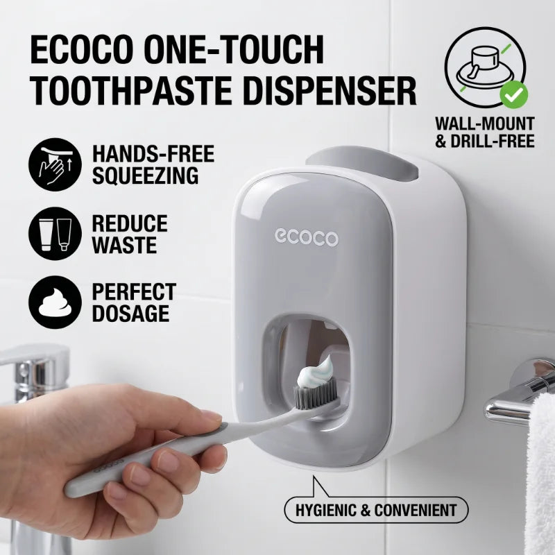 Dispensador Automático de Pasta Dental con Portacepillos