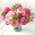 Ramo de 25 Rosas Artificiales — Flores Decorativas para el Hogar
