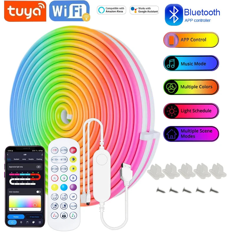Tira LED RGB Inteligente WiFi — Control por App y Voz