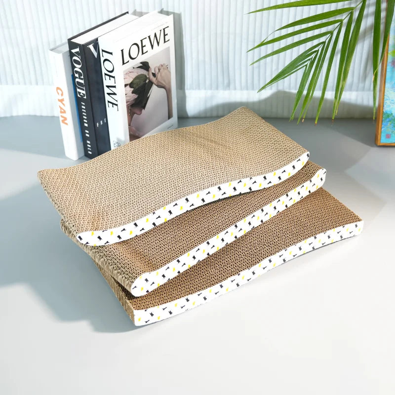 Rascador de Cartón para Gato — Cama y Juguete Rasca-Uñas