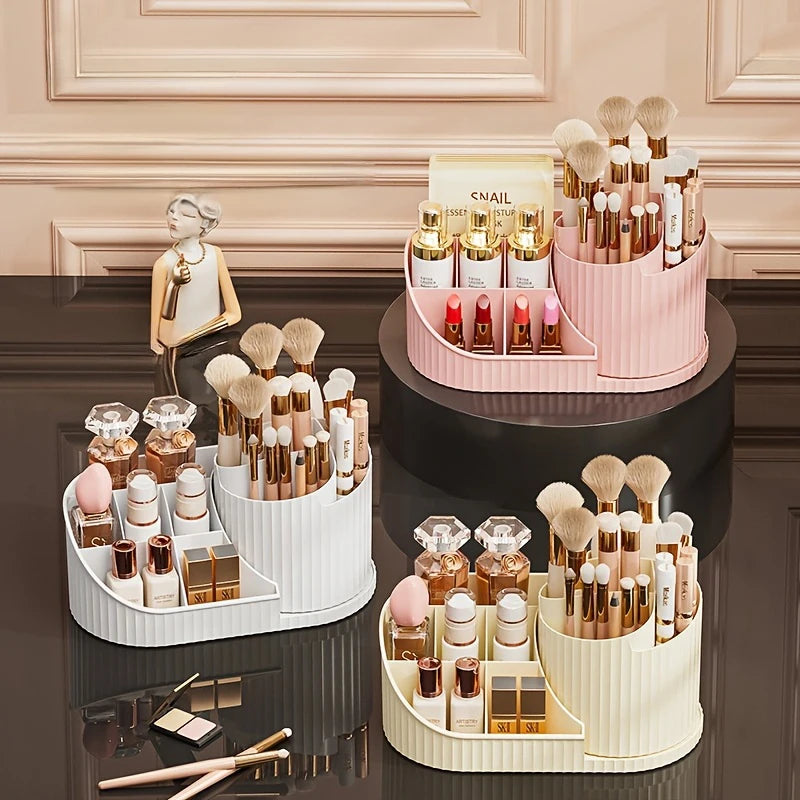 Organizador de Maquillaje Giratorio 360° — Tocador Ordenado