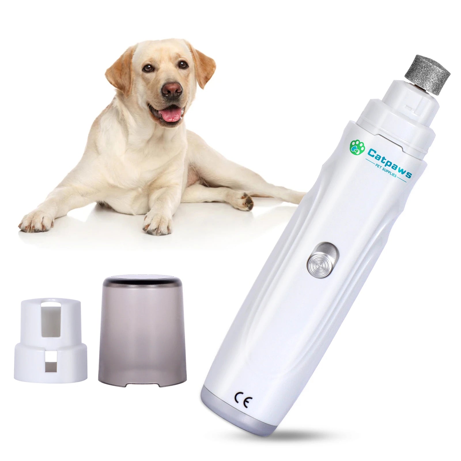 Cortauñas Eléctrico para Mascotas — Recargable y Silencioso con LED