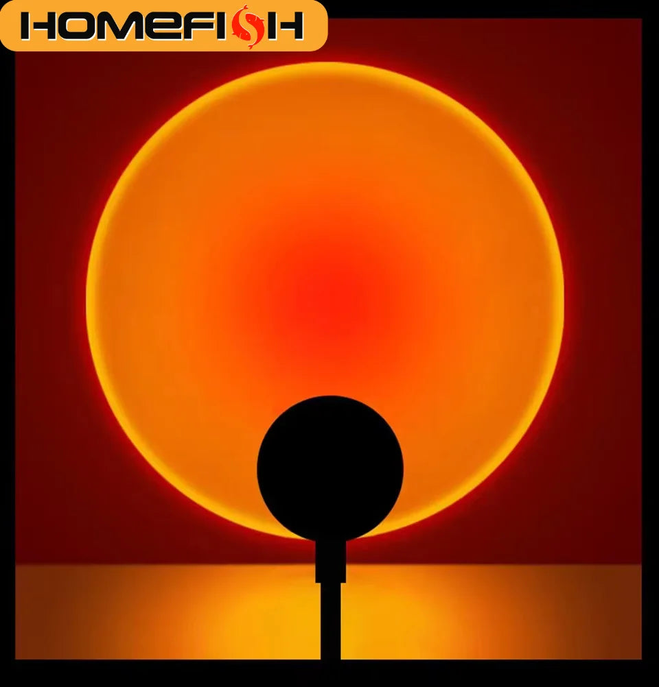 Lámpara de Atardecer LED — Proyector de Ambiente (Sunset)