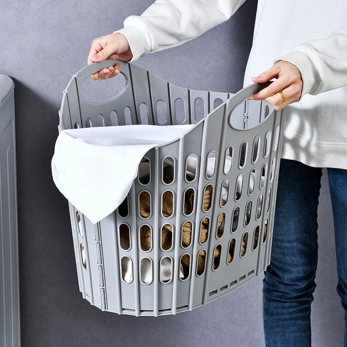 Cesto Organizador de Ropa 3 Compartimientos