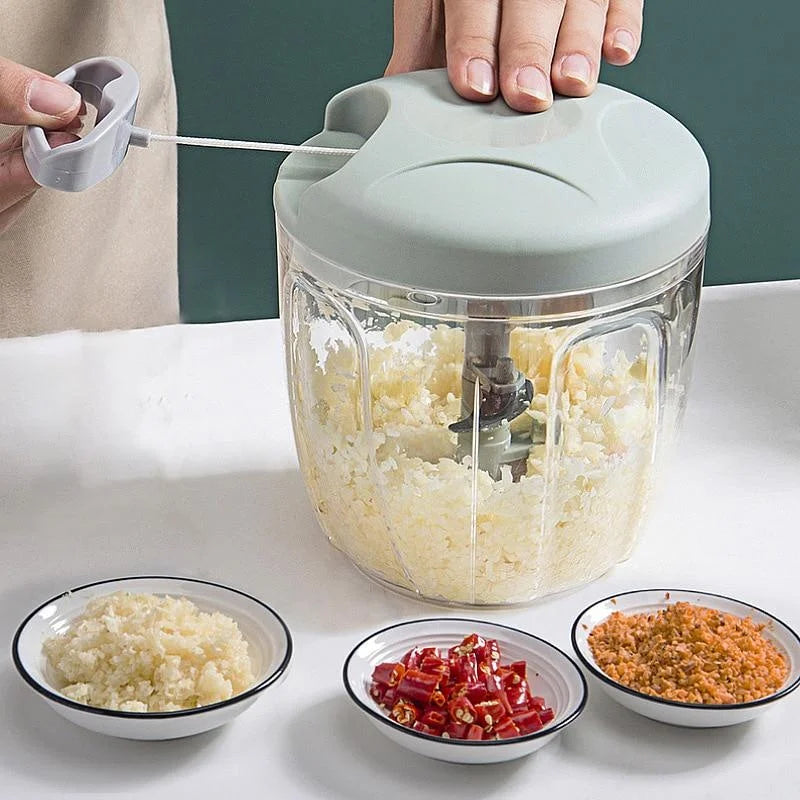 Picadora Manual de Alimentos — Cebolla, Ajo, Verduras y Carne