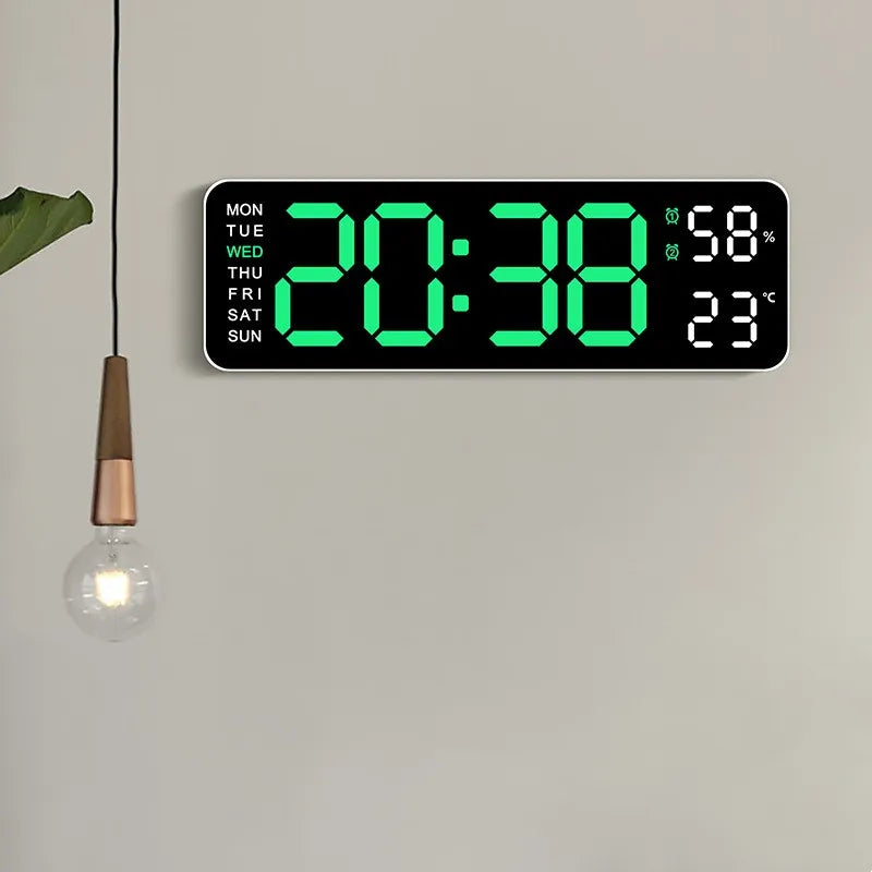 Reloj Despertador Digital LED — Hora, Temperatura y Clima