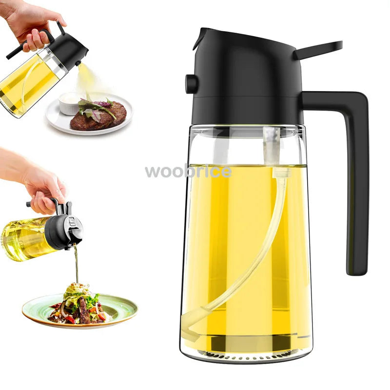Rociador de Aceite 2 en 1 — Spray y Vertedor para Air Fryer